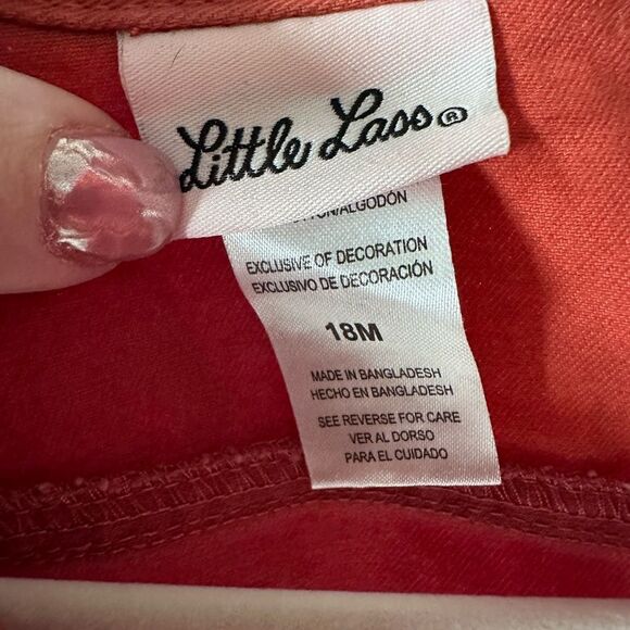 Little Lass Cropped Flower Embroided Jacket 18 Months - Picture 5 of 6